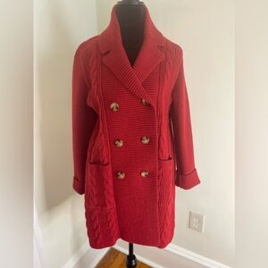 Ann Taylor Cable Style Sweater Jacket